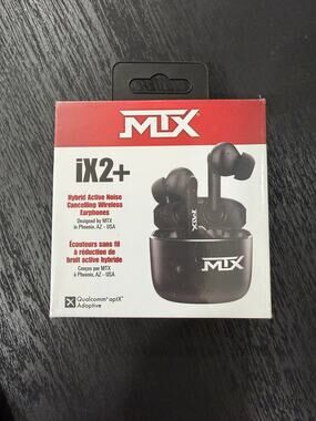 BRAND NEW MTX Audio iX2+ Premium aptX Bluetooth Headphones UNOPENED
